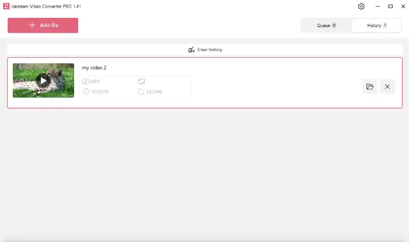 MP3 conversion is done MP3 conversion is done